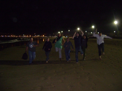 Our Crews Last Night at the Beach in Agadir, Morocco